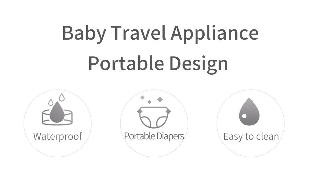 Portable Baby Changing Mat: 2-in-1 Waterproof Diaper Changing Pad with Storage Bag for Newborns