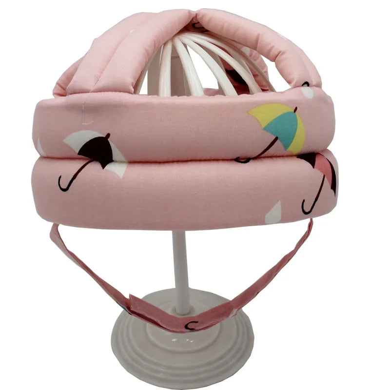 Cotton Infant Toddler Safety Helmet Baby Kids Head Protection Hat for Walking Crawling Baby Learns To Walk The Crash Helmet