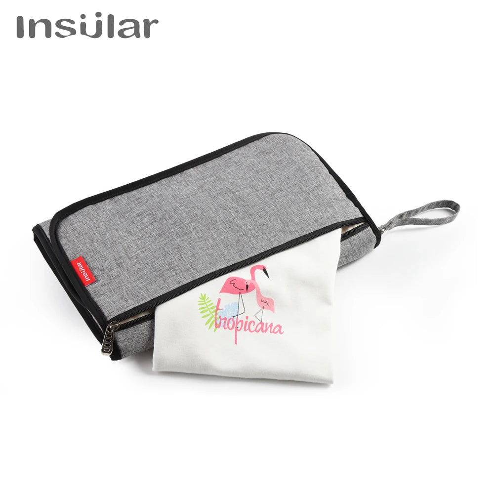 Portable Baby Changing Mat: 2-in-1 Waterproof Diaper Changing Pad with Storage Bag for Newborns