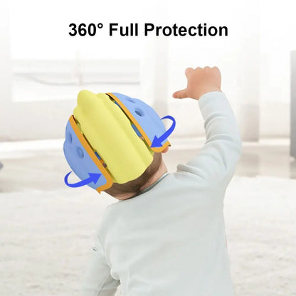Toddler Walking Crawling Baby Safety Helmet Breathable Kids Security Head Protective Hat Lightweight Cartoon Infant Bumper Cap