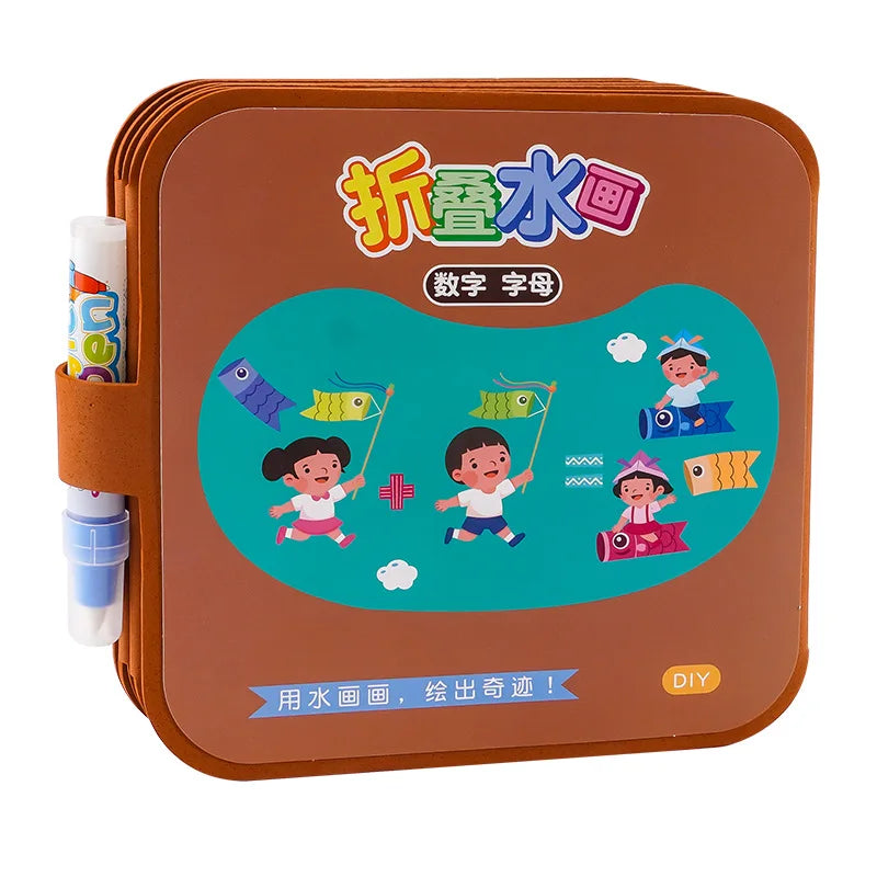 Drawing Coloring Books for Kids Magic Water Book with Pen 2 To 4 Years Old Children Learning Education Toy Baby Montessori Toys