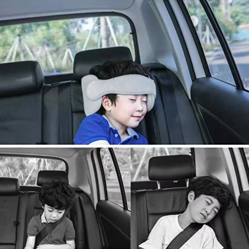 Child Head Support For Car Neck Headrest Sleep Positioner Kids Adjustable Car Seat Pillow Soft Pillow Travel Accessory 1/2PCS