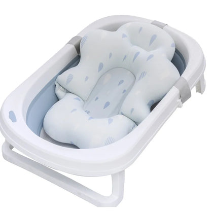 Baby Bath Tub Nonslip Pad Baby Bath Mat Newborn Bath Tub Seat Stand Safety Bath Support Soft Comfort Body Cushion Mat Pillow
