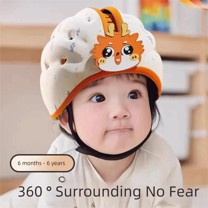 Toddler Walking Crawling Baby Safety Helmet Breathable Kids Security Head Protective Hat Lightweight Cartoon Infant Bumper Cap