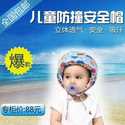 1-4Years Old Infant Toddler Safety Hat Helmet Baby Kids Head Protection for Walking Crawling Children Learns To Walk Bump Caps