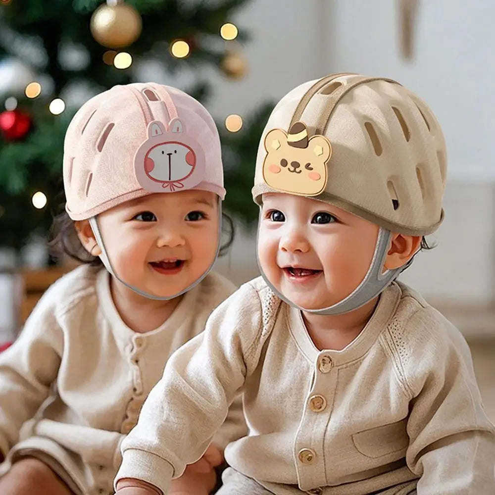No Bumps Baby Safety Helmet Breathable Adjustable Infant Head Protector Ultra-Light 360-Degree Protection Baby Safety Headguard