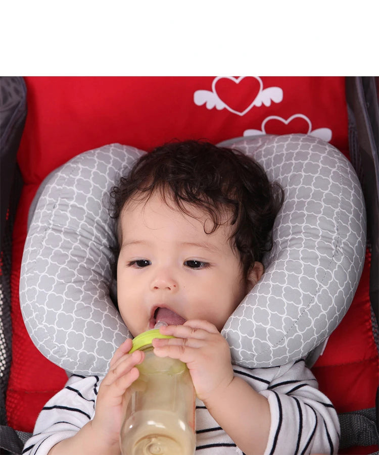 Baby Stroller Neck Pillow Kindergarten Car Seat Head Fixed Neck Protection Pillow For Outdoor Activities Pram Accessories