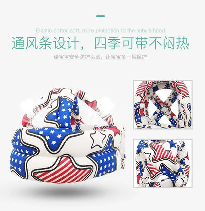 1-4Years Old Infant Toddler Safety Hat Helmet Baby Kids Head Protection for Walking Crawling Children Learns To Walk Bump Caps