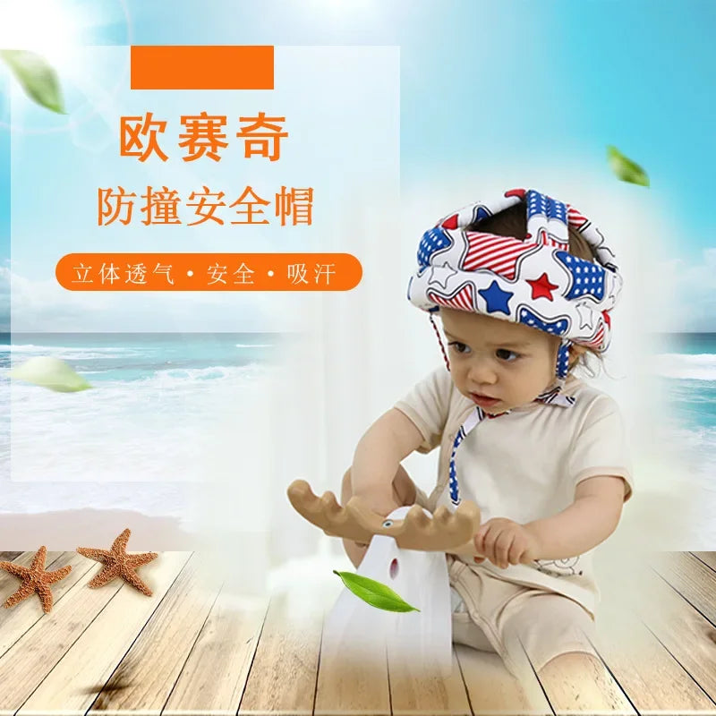 1-4Years Old Infant Toddler Safety Hat Helmet Baby Kids Head Protection for Walking Crawling Children Learns To Walk Bump Caps