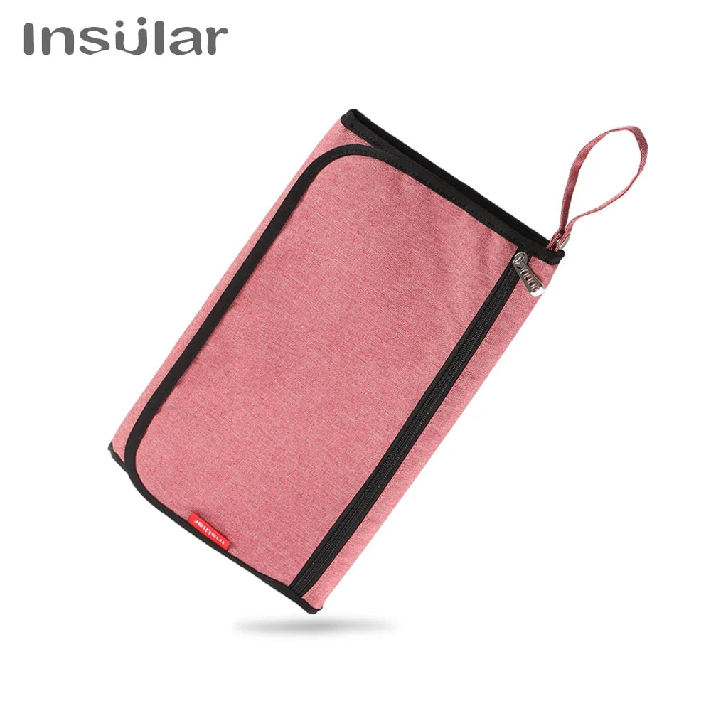 Portable Baby Changing Mat: 2-in-1 Waterproof Diaper Changing Pad with Storage Bag for Newborns