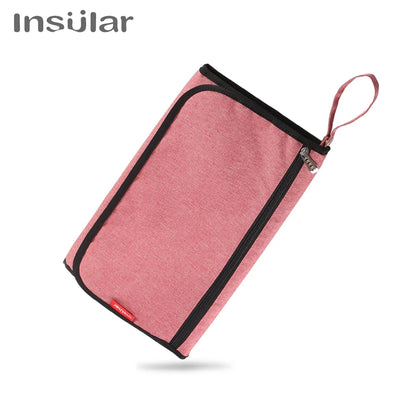 Portable Baby Changing Mat: 2-in-1 Waterproof Diaper Changing Pad with Storage Bag for Newborns