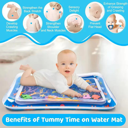 Water Mat for Babies Inflatable Activity Center, Baby Water Mat for 3 6 9 12 Months Infants Baby Toys for Toddlers, Promote Bab