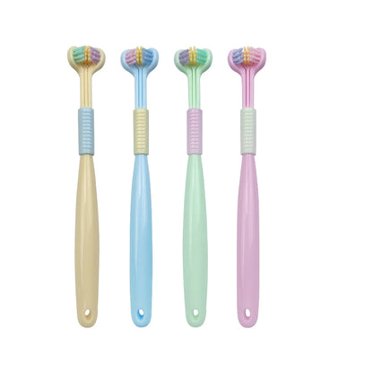 Children Toothbrush Three-Sided Soft Bristles Tooth Brush Teeth Whitening Cleaning Brushes Household Toothbrush Oral Care Tools