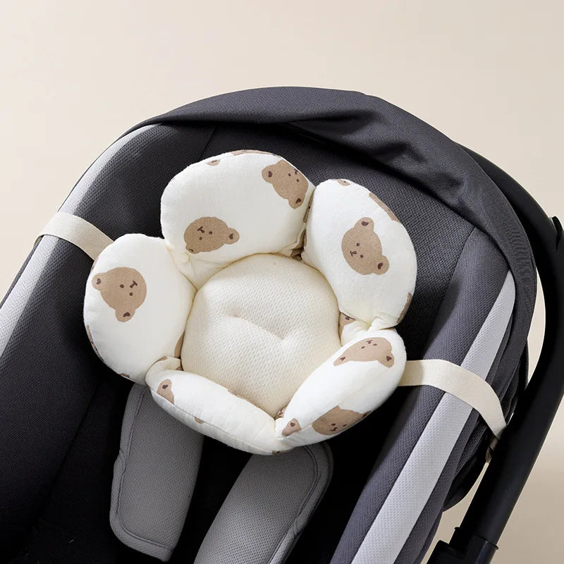 Ins Baby Head Shaping Pillow 0-6 Months for Car Seats Breathable Petal Infant Pillow for Newborn Flat Head Prevention Safe Sleep