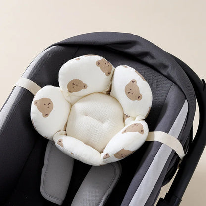 Ins Baby Head Shaping Pillow 0-6 Months for Car Seats Breathable Petal Infant Pillow for Newborn Flat Head Prevention Safe Sleep
