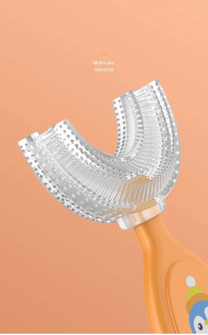 Kids Toothbrush U-Shape 360 Degree Infant Teether Baby Toothbrush Children Silicone Brush For Toddlers Oral Tooth Care Cleaning