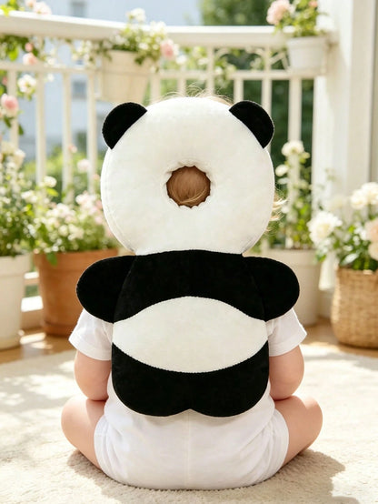 Panda Shaped Baby Head Back Protector Adjustable Toddler Walk Training Anti Fall Shock Absorbing Infant Crawling Safety Cushion