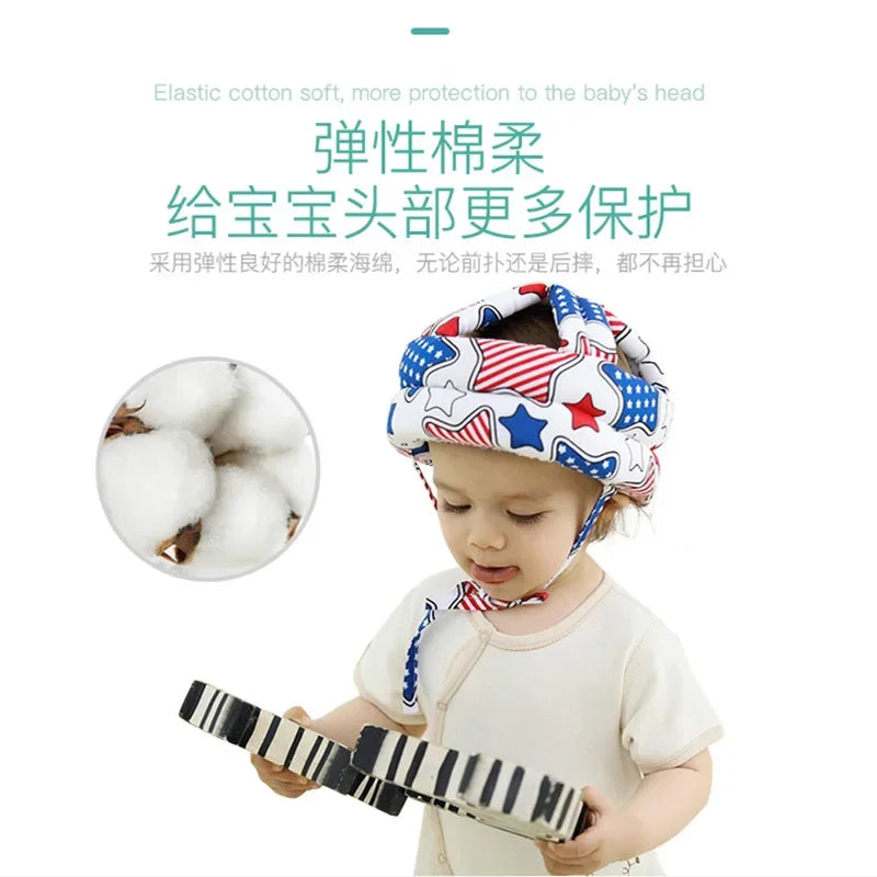 1-4Years Old Infant Toddler Safety Hat Helmet Baby Kids Head Protection for Walking Crawling Children Learns To Walk Bump Caps