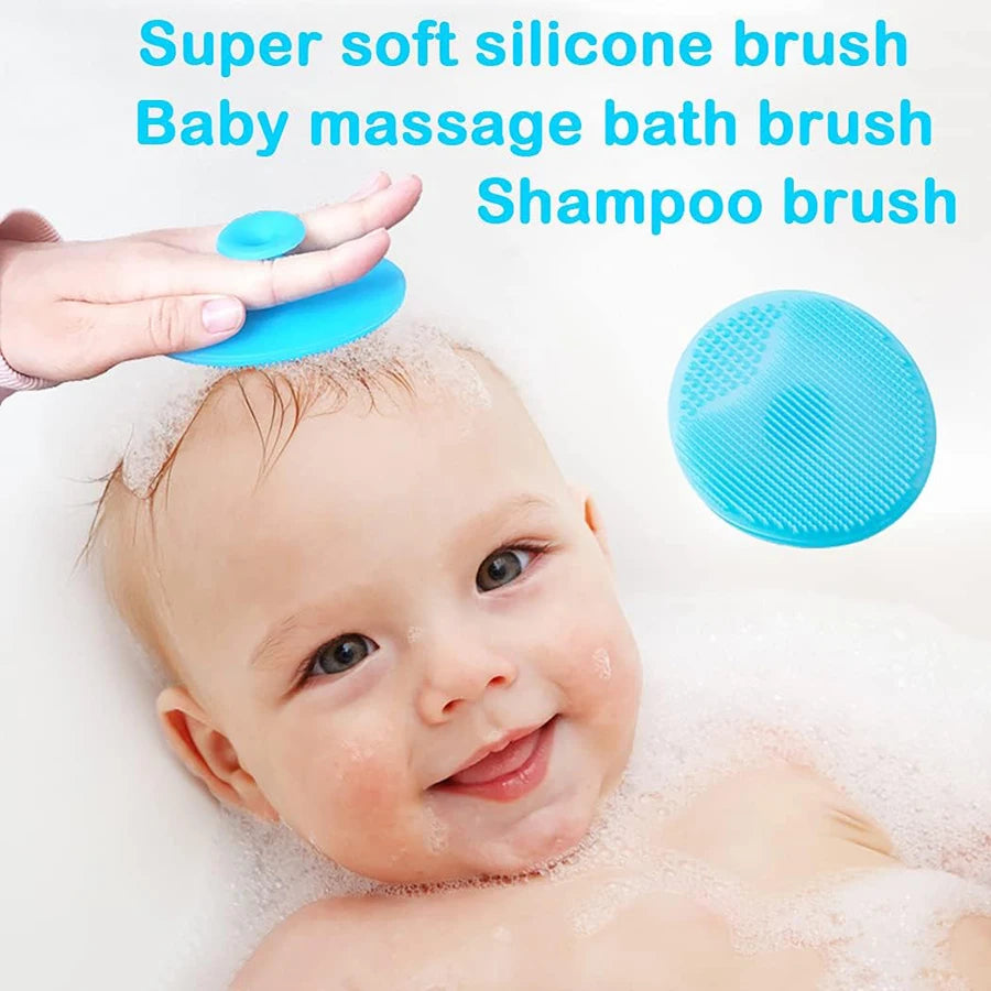 Baby Hair Brush Set for Newborn Toddlers Soft Bristles Cradle Cap Brush Gift Baby Care Accessories Infant Bathing Soft Comb