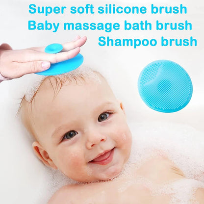 Baby Hair Brush Set for Newborn Toddlers Soft Bristles Cradle Cap Brush Gift Baby Care Accessories Infant Bathing Soft Comb