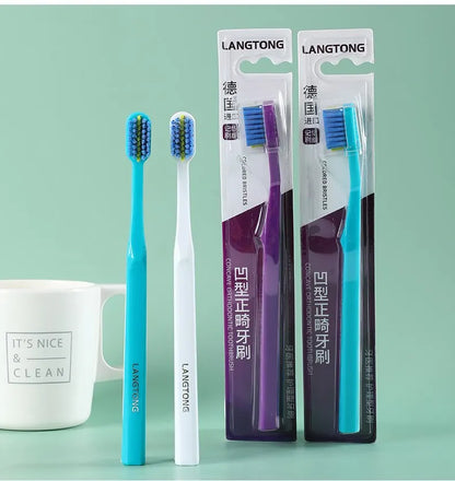 3PC Clean Orthodontic Braces Adult Orthodontic Toothbrushes Dental Tooth Brush Soft Bristle Toothbrush For Oral Health Care