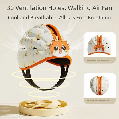 Toddler Walking Crawling Baby Safety Helmet Breathable Kids Security Head Protective Hat Lightweight Cartoon Infant Bumper Cap