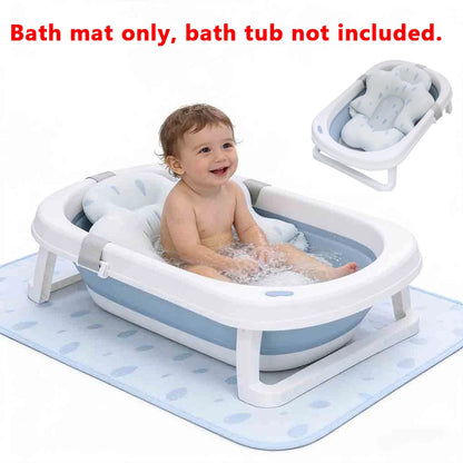 Baby Bath Tub Nonslip Pad Baby Bath Mat Newborn Bath Tub Seat Stand Safety Bath Support Soft Comfort Body Cushion Mat Pillow