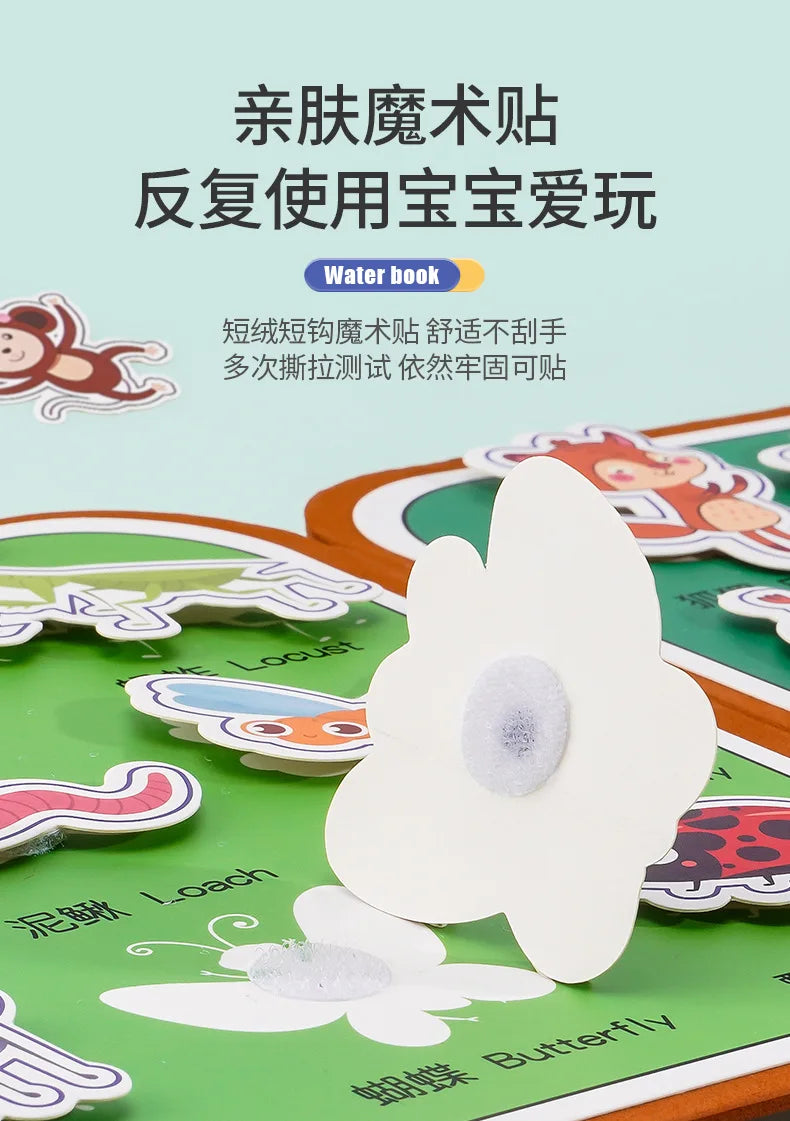 Drawing Coloring Books for Kids Magic Water Book with Pen 2 To 4 Years Old Children Learning Education Toy Baby Montessori Toys
