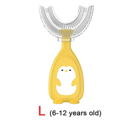 Kids Toothbrush U-Shape 360 Degree Infant Teether Baby Toothbrush Children Silicone Brush For Toddlers Oral Tooth Care Cleaning