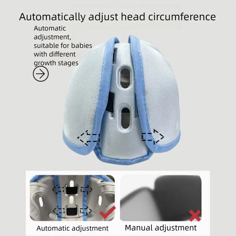 No Bumps Baby Safety Helmet 360-Degree Protection Adjustable Infant Head Protector Breathable Ultra-Light Toddler Head Cushion