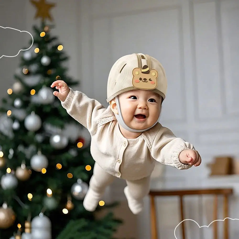 No Bumps Baby Safety Helmet Breathable Adjustable Infant Head Protector Ultra-Light 360-Degree Protection Baby Safety Headguard