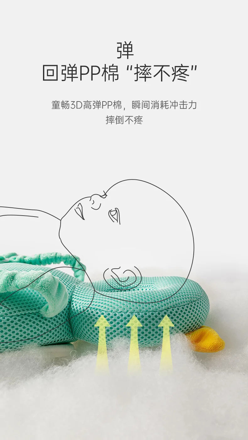 Newborn Headrest Security Pillows Backpack Toddler Baby Head Fall Protection Pad Cushion Cartoon Soft Security Pillows Backpack