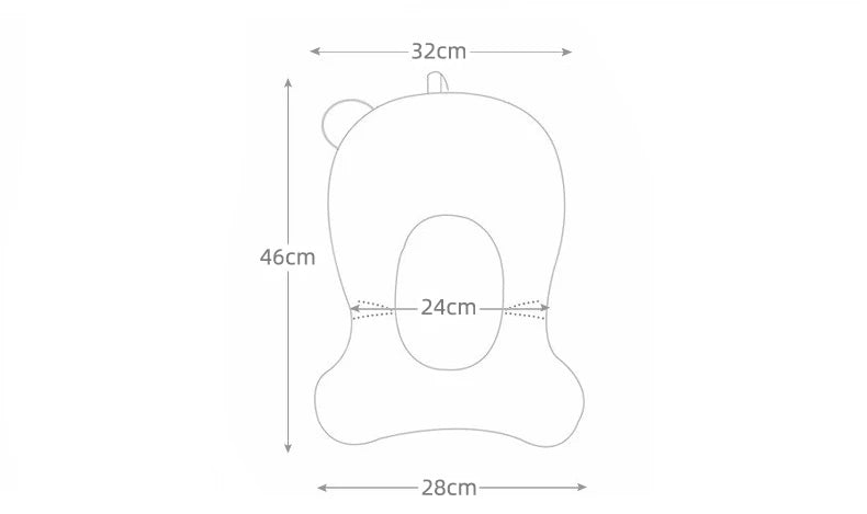 Portable Baby Bathtub Pad Ajustable Bath Tub Shower Cushion Newborn Support Seat Mat Foldable Baby Bath Seat Floating Water Pad