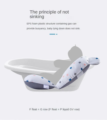 Portable Baby Bathtub Pad Ajustable Bath Tub Shower Cushion Newborn Support Seat Mat Foldable Baby Bath Seat Floating Water Pad