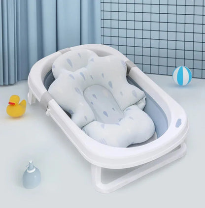 Baby Bath Tub Nonslip Pad Baby Bath Mat Newborn Bath Tub Seat Stand Safety Bath Support Soft Comfort Body Cushion Mat Pillow