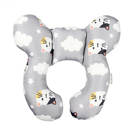 Protective Baby Pillow Travel Car Seat Head Neck Support Pillows Soft Toddler U Shape Headrest Protection Cushion For Children