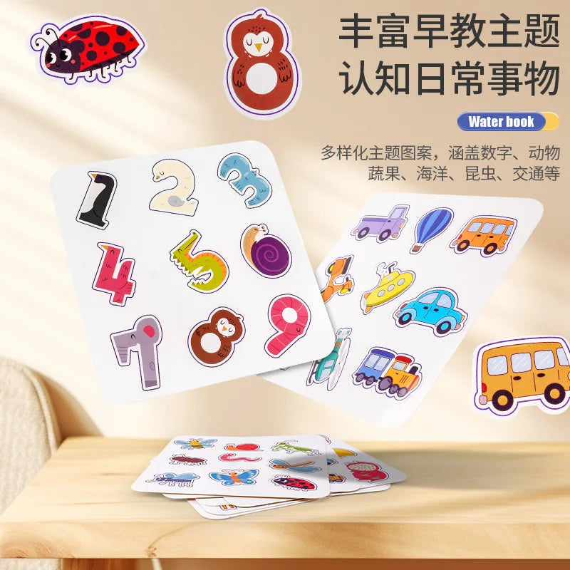 Drawing Coloring Books for Kids Magic Water Book with Pen 2 To 4 Years Old Children Learning Education Toy Baby Montessori Toys
