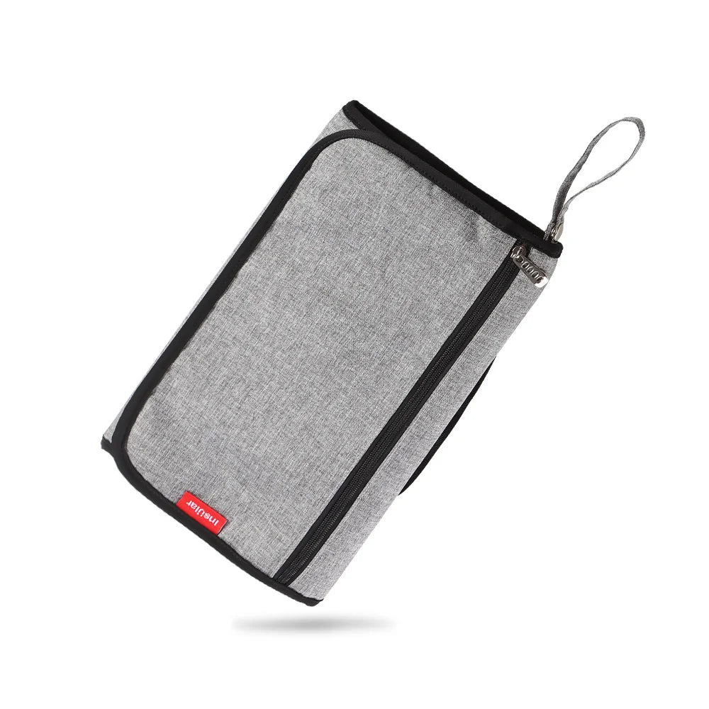 Portable Baby Changing Mat: 2-in-1 Waterproof Diaper Changing Pad with Storage Bag for Newborns