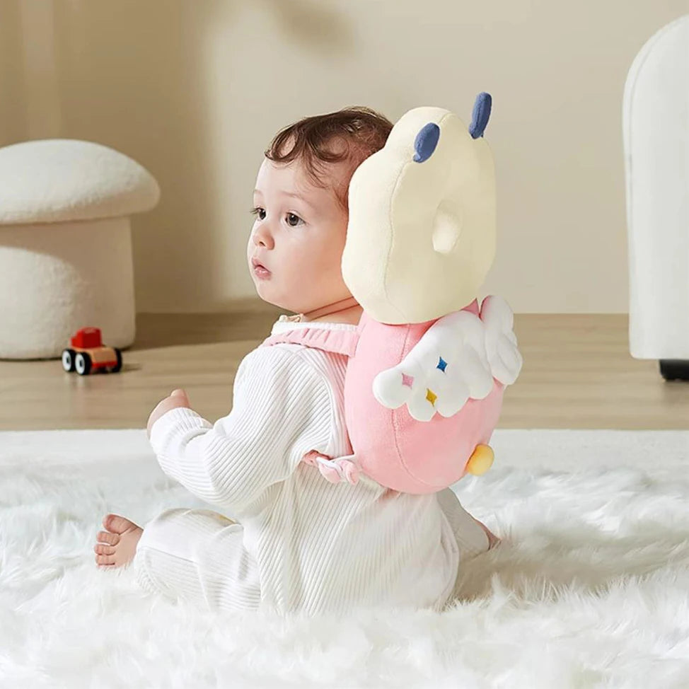 Baby Head Protector Backpack Soft Cartoon Baby Pillows Pad Cushion Head Security Protection Crawl Walk Toddler Headrest