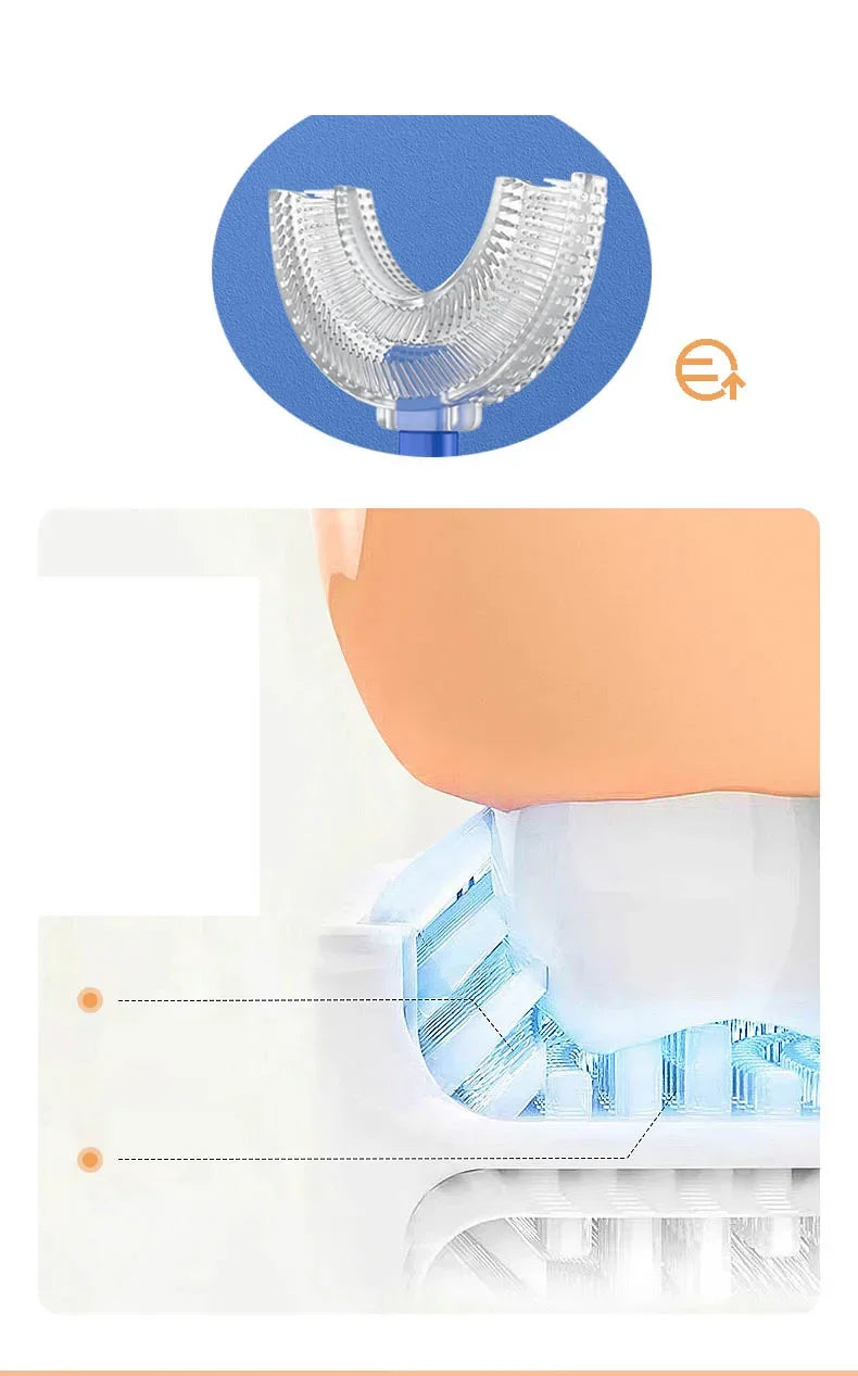 Kids Toothbrush U-Shape 360 Degree Infant Teether Baby Toothbrush Children Silicone Brush For Toddlers Oral Tooth Care Cleaning