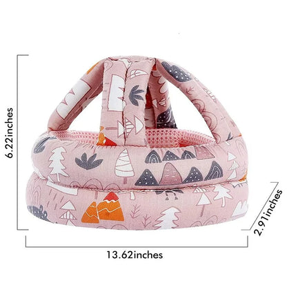 No Bumps Baby Safety Helmet Summer Mesh Infant Head Cushion Bumper Bonnet With Knee Pad Baby Head Protector For Crawling Walking