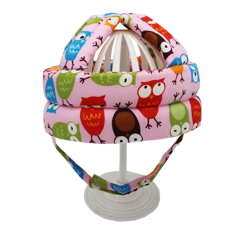Cotton Infant Toddler Safety Helmet Baby Kids Head Protection Hat for Walking Crawling Baby Learns To Walk The Crash Helmet