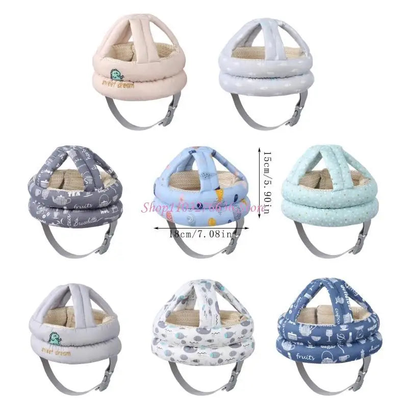 Baby Head Safety Helmets Adjustable Protective Gear Soft Baby Headguard Comfortable for Infants Toddlers Learning to Walk