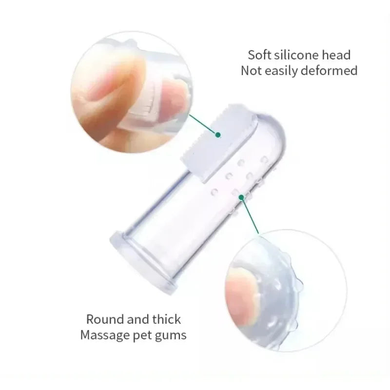 Baby Finger Toothbrush With Box Silicone Infant Tooth Brush Rubber Cleaning Soft Finger Training Toothbrush Pet Toothbrush