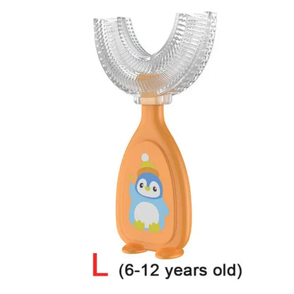 Kids Toothbrush U-Shape 360 Degree Infant Teether Baby Toothbrush Children Silicone Brush For Toddlers Oral Tooth Care Cleaning