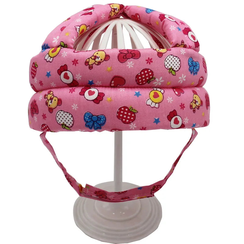 Cotton Infant Toddler Safety Helmet Baby Kids Head Protection Hat for Walking Crawling Baby Learns To Walk The Crash Helmet