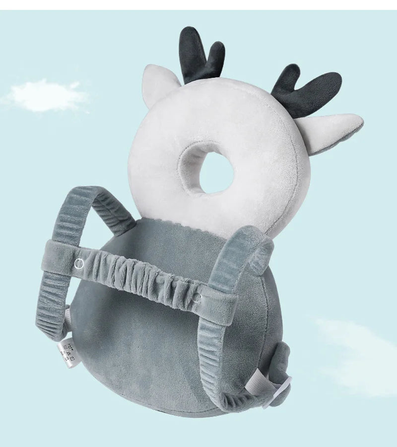 Baby Head Protector Backpack Soft Cartoon Baby Pillows Pad Cushion Head Security Protection Crawl Walk Toddler Headrest