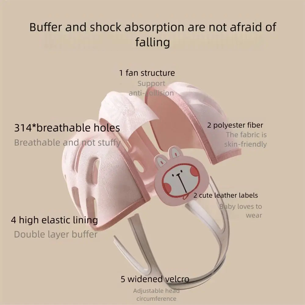 No Bumps Baby Safety Helmet 360-Degree Protection Adjustable Infant Head Protector Breathable Ultra-Light Toddler Head Cushion