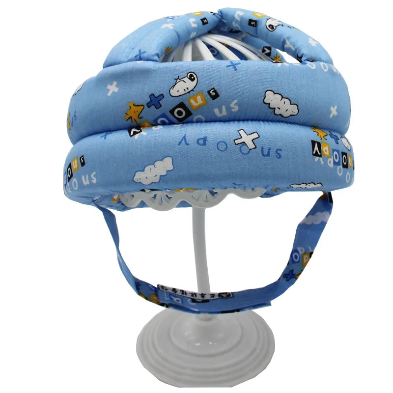 Cotton Infant Toddler Safety Helmet Baby Kids Head Protection Hat for Walking Crawling Baby Learns To Walk The Crash Helmet