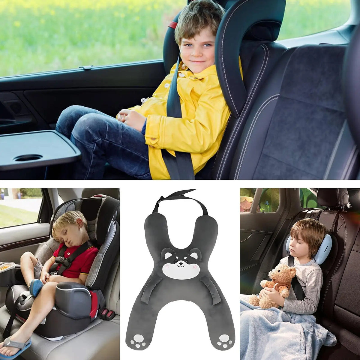 Sleeping Head Support Kids Child Car Car Pillow With Neck Support Animal Toys For Children Boys Girls Travel Road Trip Truck SUV